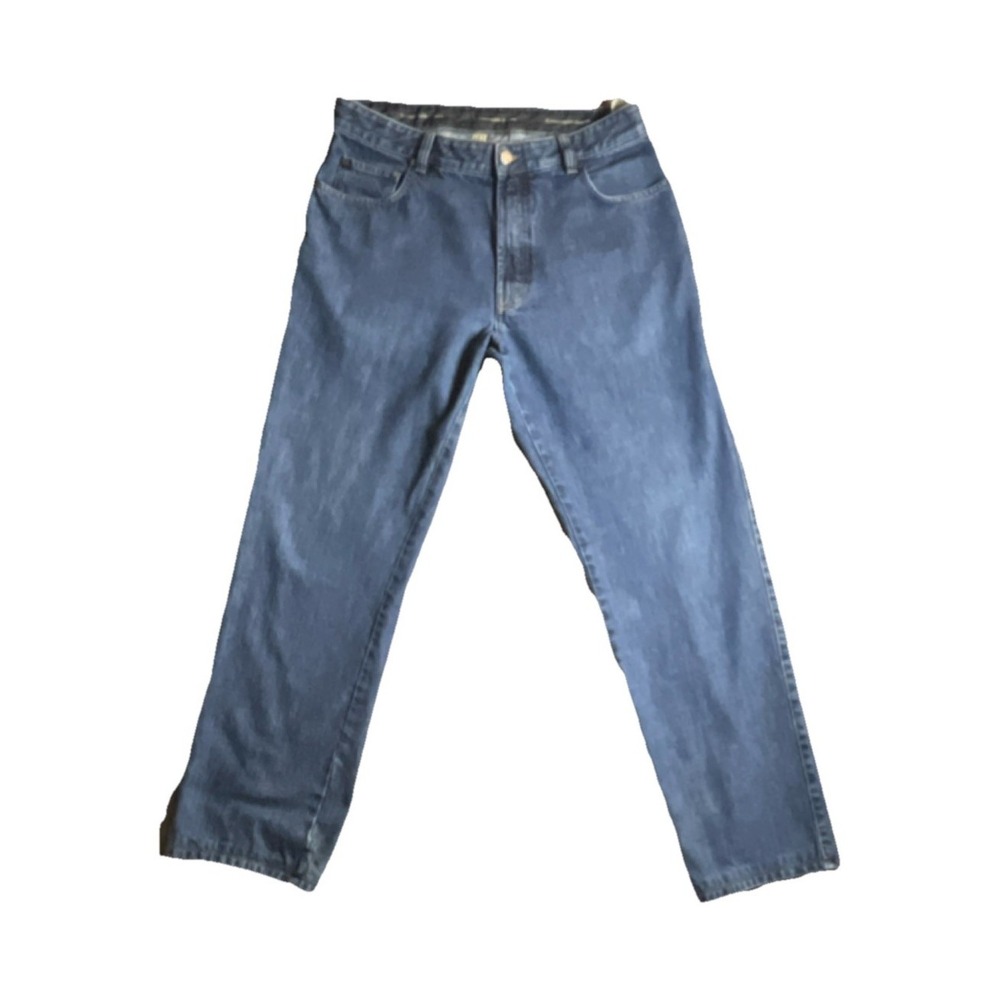 Ermenegildo Zegna Men's Straight Denim Blue Jeans Medium Wash 100% Cotton